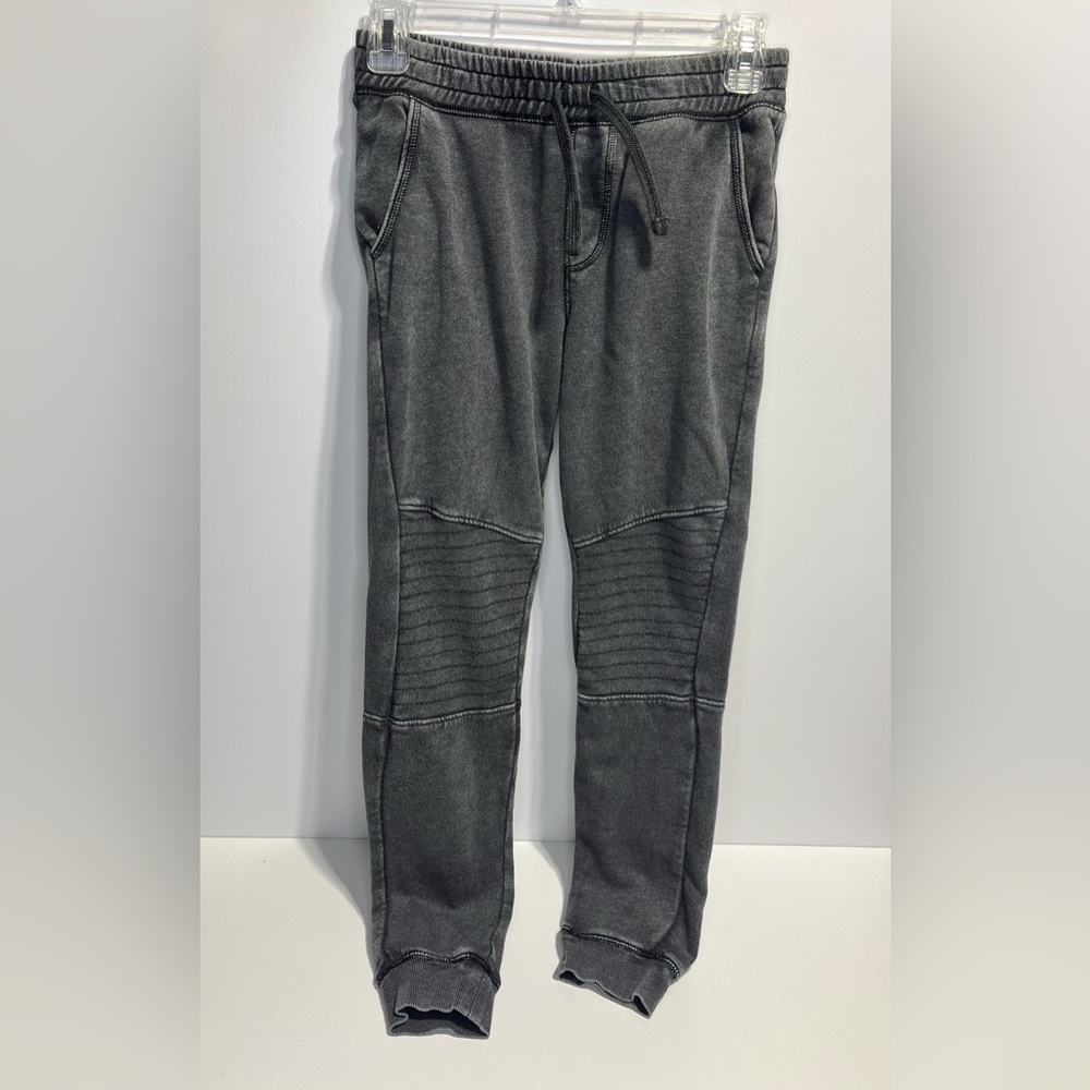 Tucker + Tate Washed Gray Ribbed Knee Joggers Size Medium 8-10 Boys